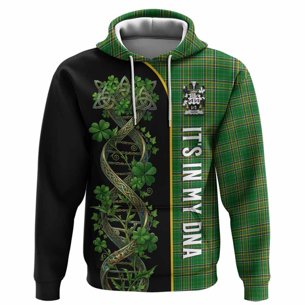 Yeates Irish Shamrock DNA Tartan Hoodie It's In My DNA Pride Art