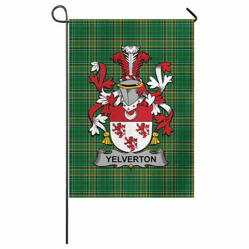 Yelverton Irish Clan Tartan Garden Flag with Coat of Arms