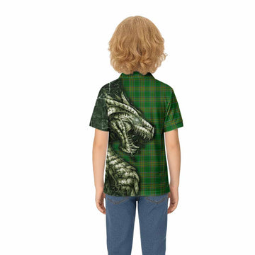 Yelverton Irish Clan Kid Polo Shirt Irish Roots Dragon Soul