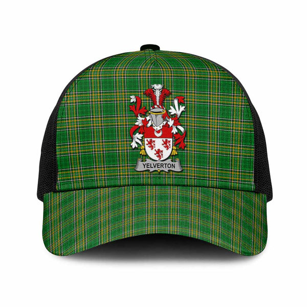 Yelverton Irish Coat of Arms Tartan Mesh Trucker Cap