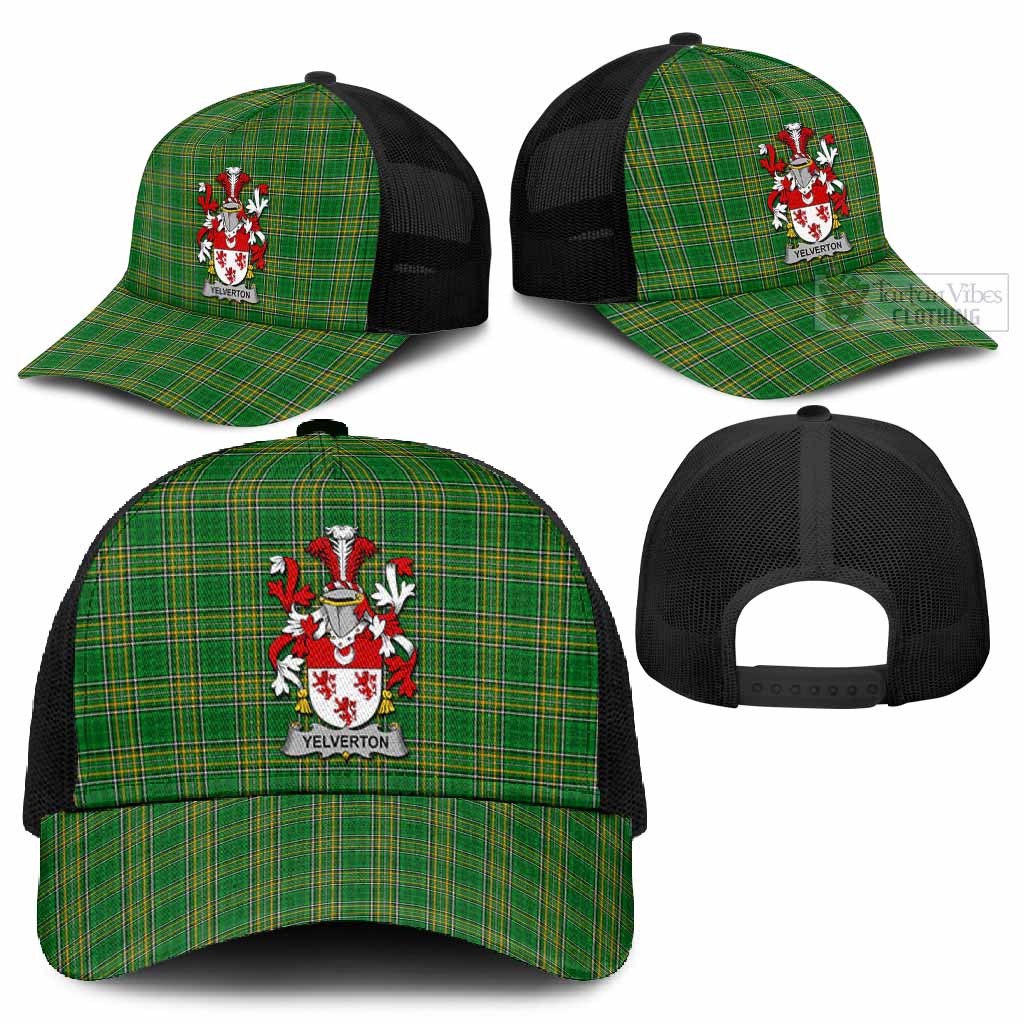 Yelverton Irish Coat of Arms Tartan Mesh Trucker Cap