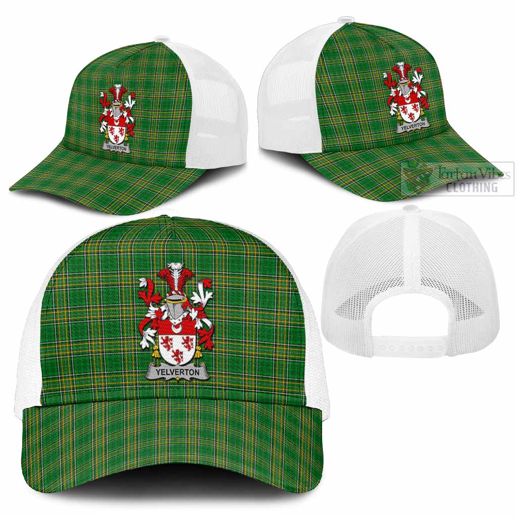Yelverton Irish Coat of Arms Tartan Mesh Trucker Cap