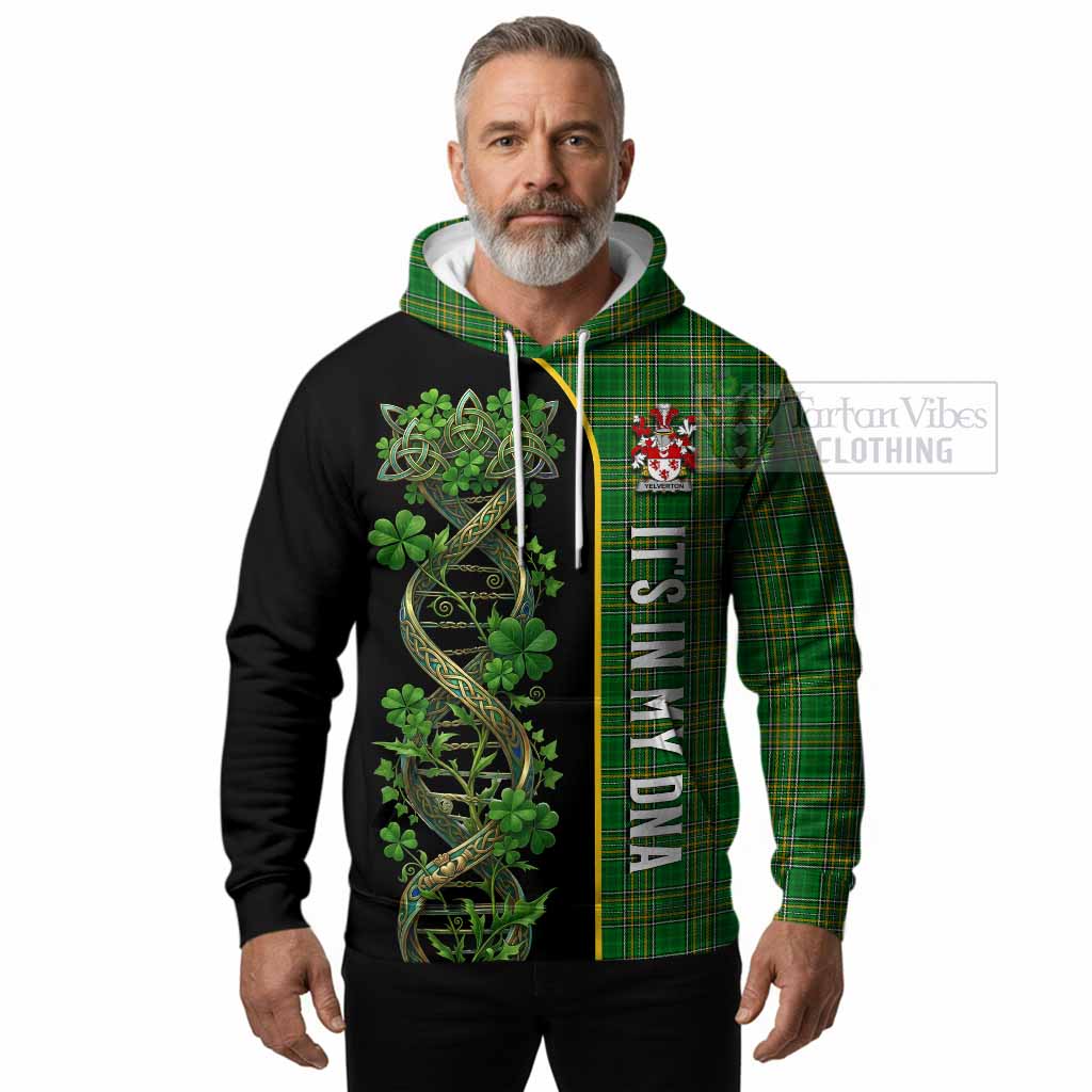 Yelverton Irish Shamrock DNA Tartan Hoodie It's In My DNA Pride Art