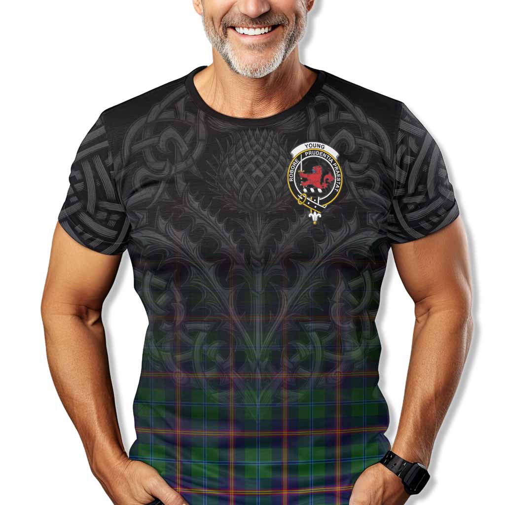 Tartan Vibes Clothing Young Tartan T-Shirt with Family Crest Celtic Thistle Vibes