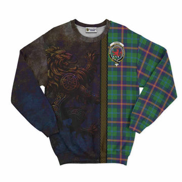 Young Tartan Family Crest Sweatshirt Alba Gu Brath Be Brave Lion Ancient Style