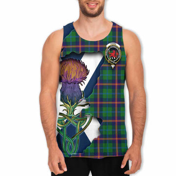 Young Tartan Family Crest Men's Tank Top Scottish Thistle Celtic Inspired