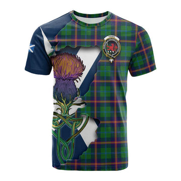 Tartan Vibes Clothing Young Tartan Family Crest Cotton T-shirt Scottish Thistle Celtic Inspired