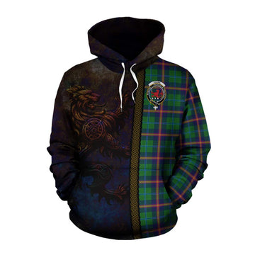 Young Tartan Family Crest Cotton Hoodie Alba Gu Brath Be Brave Lion Ancient Style