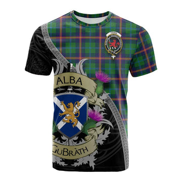 Tartan Vibes Clothing Young Tartan Family Crest Cotton T-shirt Lion Rampant Royal Thistle Shield Celtic Inspired