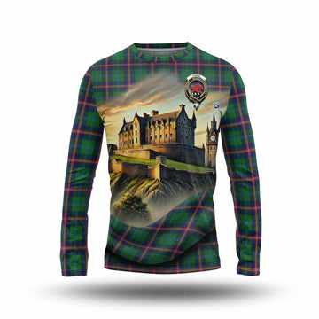 Tartan Vibes Clothing Young Tartan Family Crest Long Sleeve T-Shirt with Scottish Ancient Castle Style