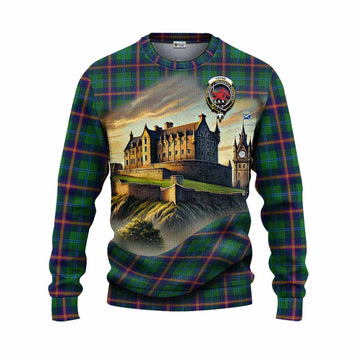 Tartan Vibes Clothing Young Tartan Family Crest Knitted Sweater with Scottish Ancient Castle Style
