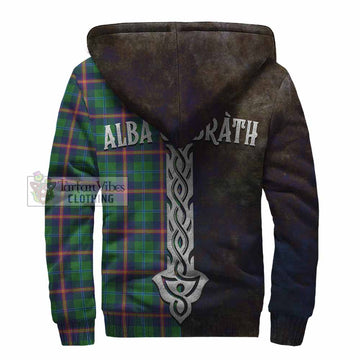Young Tartan Family Crest Sherpa Hoodie Alba Gu Brath Be Brave Lion Ancient Style
