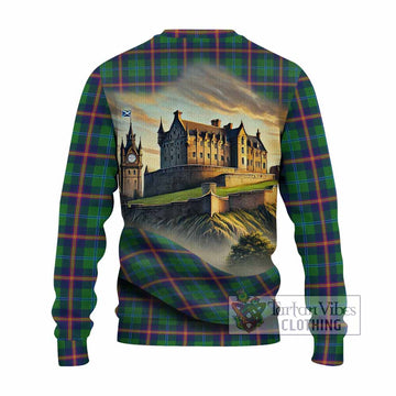 Tartan Vibes Clothing Young Tartan Family Crest Knitted Sweater with Scottish Ancient Castle Style