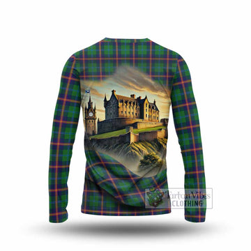 Tartan Vibes Clothing Young Tartan Family Crest Long Sleeve T-Shirt with Scottish Ancient Castle Style