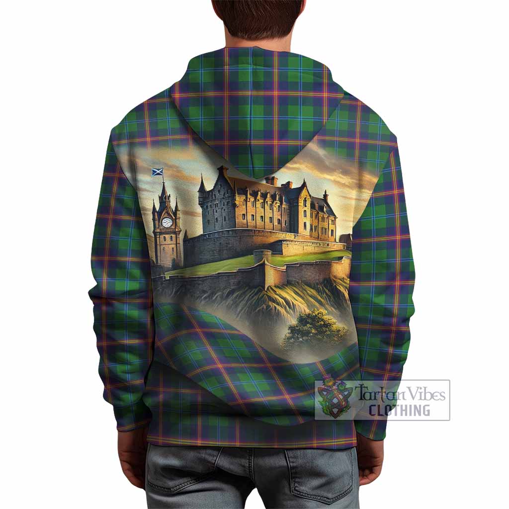Tartan Vibes Clothing Young Tartan Family Crest Hoodie with Scottish Ancient Castle Style