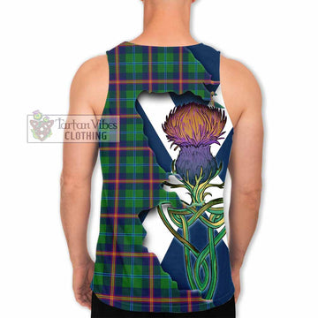 Young Tartan Family Crest Men's Tank Top Scottish Thistle Celtic Inspired