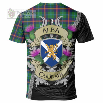 Tartan Vibes Clothing Young Tartan Family Crest T-Shirt Lion Rampant Royal Thistle Shield Celtic Inspired