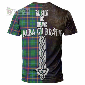 Young Tartan Family Crest T-Shirt Alba Gu Brath Be Brave Lion Ancient Style