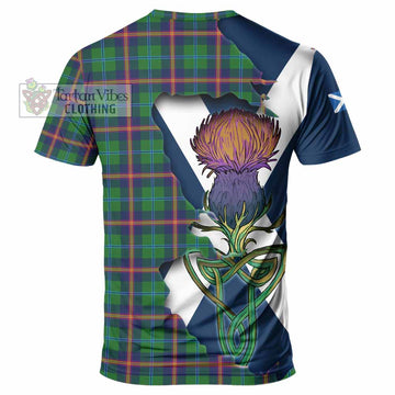Tartan Vibes Clothing Young Tartan Family Crest T-Shirt Scottish Thistle Celtic Inspired