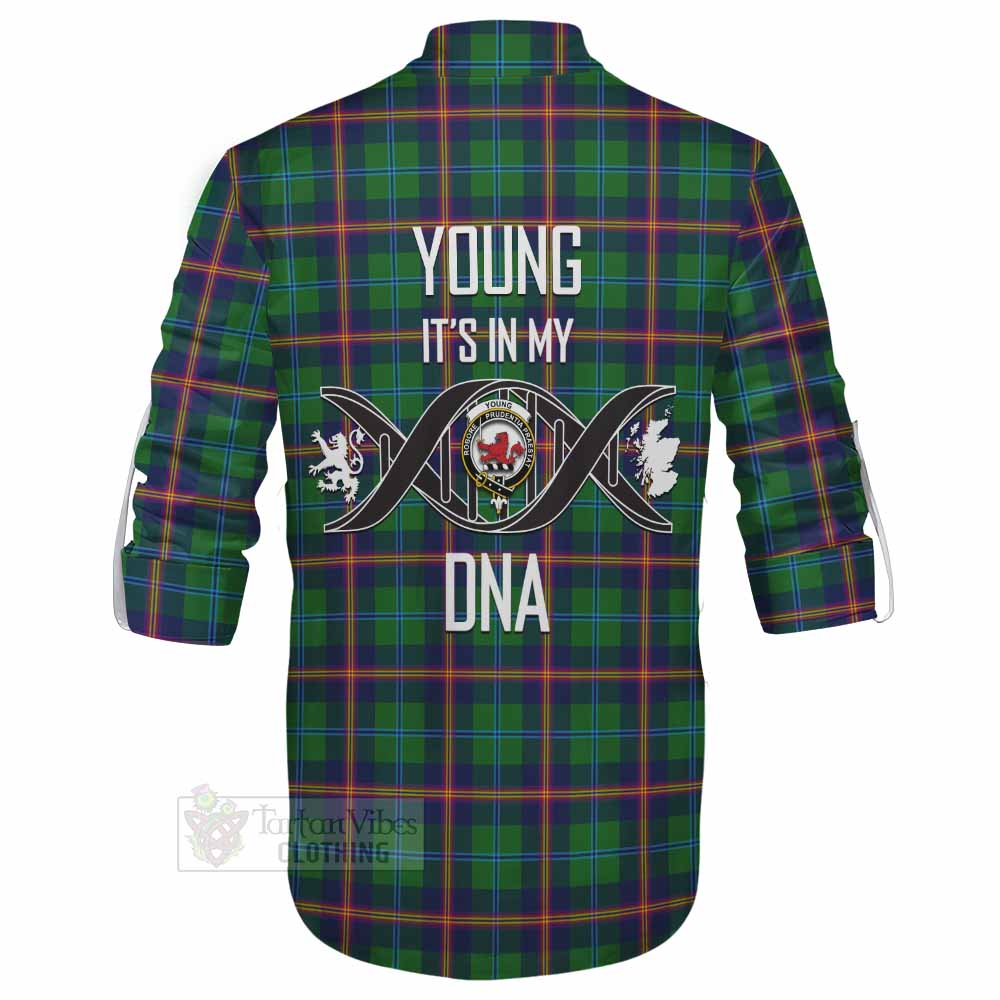 Tartan Vibes Clothing Young Tartan Ghillie Kilt Shirt with Family Crest DNA In Me Style