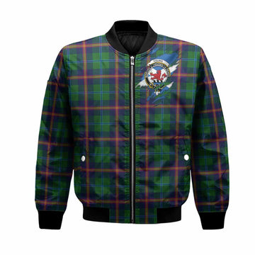 Young Clan Crest In Me Tartan Bomber Jacket Scotland Flag Style