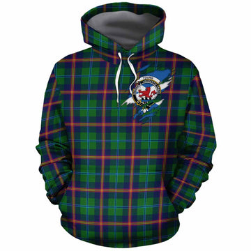 Young Clan Crest In Me Tartan Cotton Hoodie Scotland Flag Style