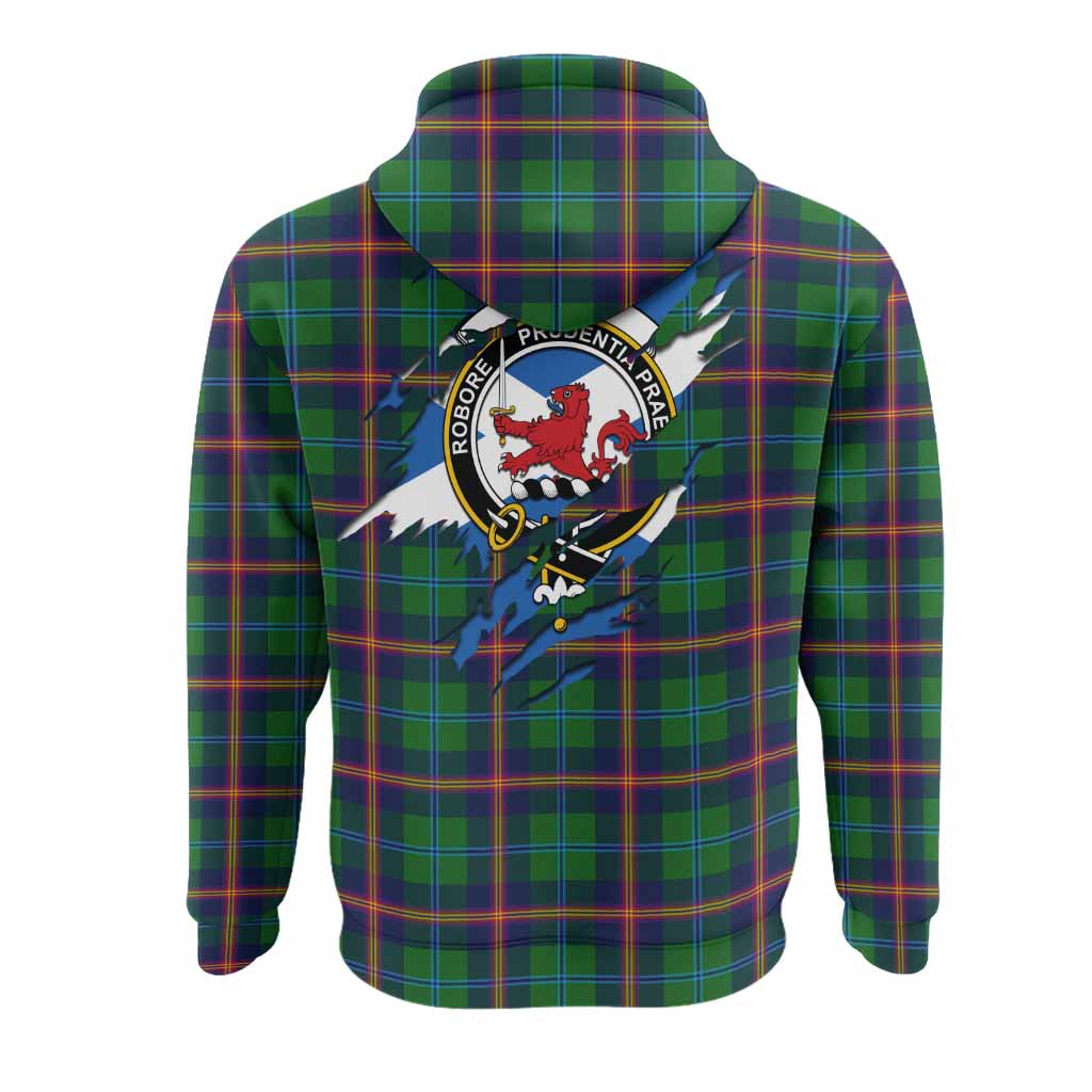 Young Clan Crest In Me Tartan Hoodie Scotland Flag Style