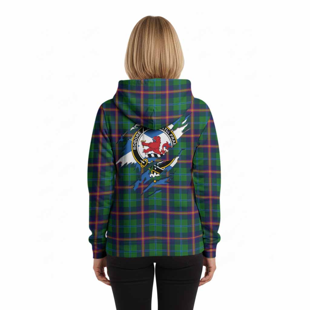 Young Clan Crest In Me Tartan Hoodie Scotland Flag Style