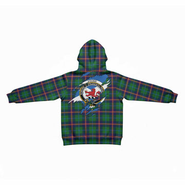 Young Clan Crest In Me Tartan Kid Hoodie Scotland Flag Style