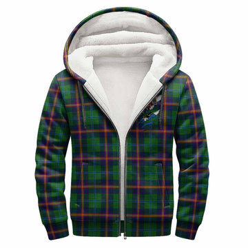 Young Clan Crest In Me Tartan Sherpa Hoodie Scotland Flag Style