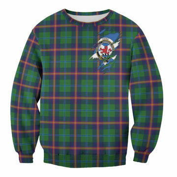 Young Clan Crest In Me Tartan Sweatshirt Scotland Flag Style