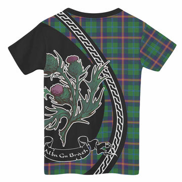 Young Family Crest Tartan Kid T-shirt Alba Thistle Inspired - Tartan Vibes Clothing
