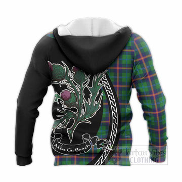 Young Family Crest Tartan Knitted Hoodie Alba Thistle Inspired - Tartan Vibes Clothing