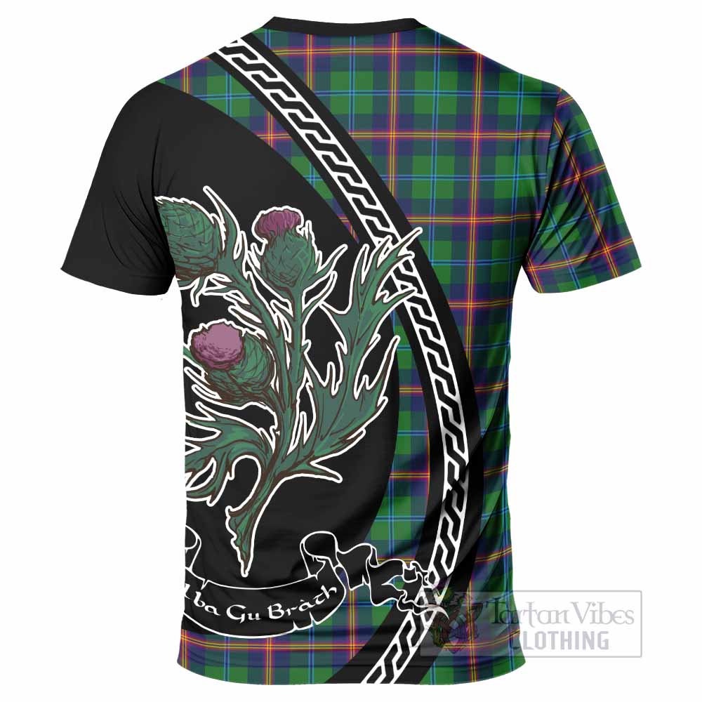 Young Family Crest Tartan T-Shirt Alba Thistle Inspired - Tartan Vibes Clothing