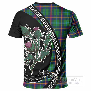 Young Family Crest Tartan T-Shirt Alba Thistle Inspired - Tartan Vibes Clothing