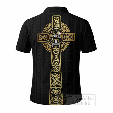 Young Irish Coat of Arms Polo Shirt with Celtic Tree of Life Inspired