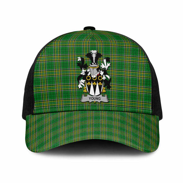 Young Irish Coat of Arms Tartan Mesh Trucker Cap