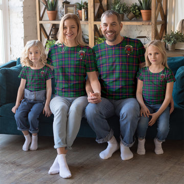 Young Modern Tartan T-Shirt with Family Crest