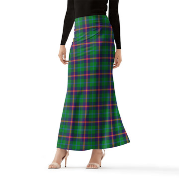 Young Modern Tartan Womens Full Length Skirt