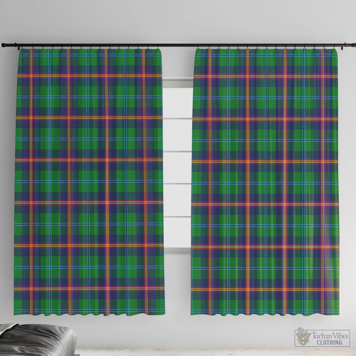 Young Modern Tartan Window Curtain
