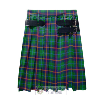 Young Modern Tartan Men's Pleated Skirt - Fashion Casual Retro Scottish Kilt Style