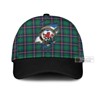 Young Modern Tartan Classic Cap with Family Crest In Me Style