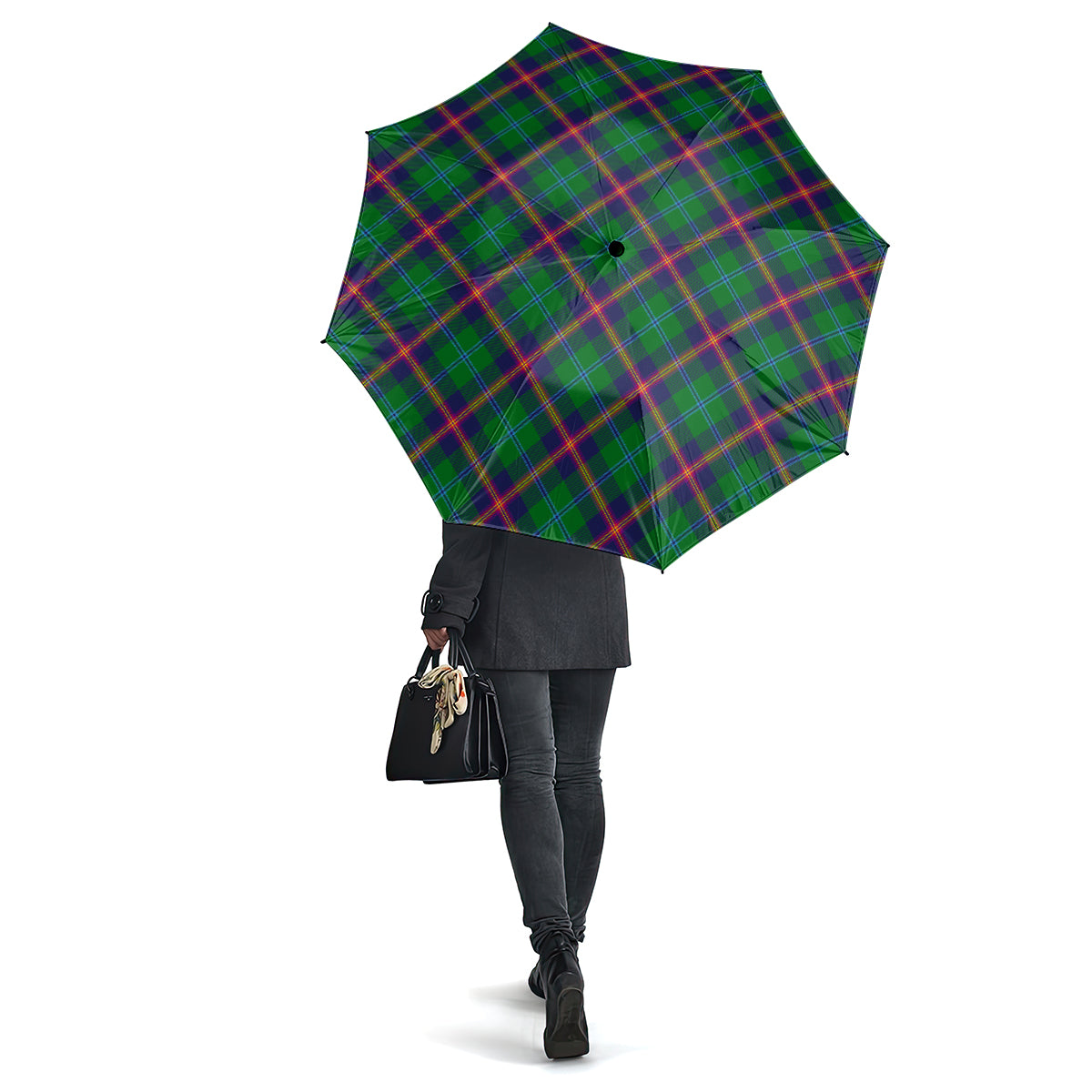 Young Modern Tartan Umbrella One Size - Tartanvibesclothing
