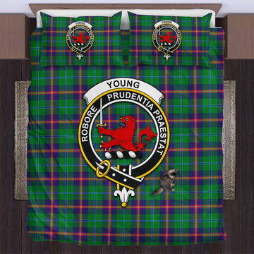 Young Tartan Bedding Set with Family Crest
