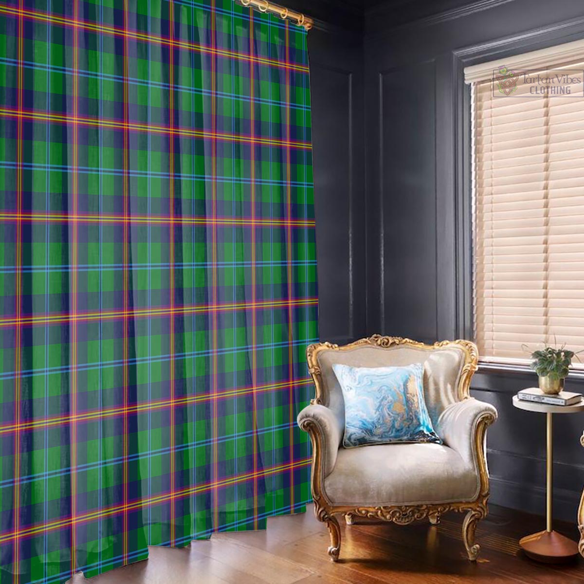Young Modern Tartan Window Curtain