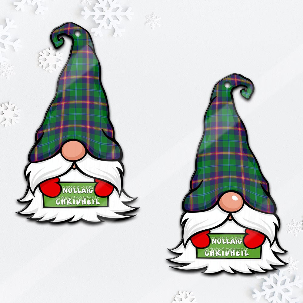 Young Gnome Christmas Ornament with His Tartan Christmas Hat - Tartan Vibes Clothing