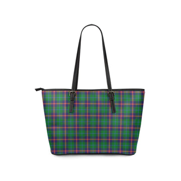 Young Tartan Leather Tote Bag