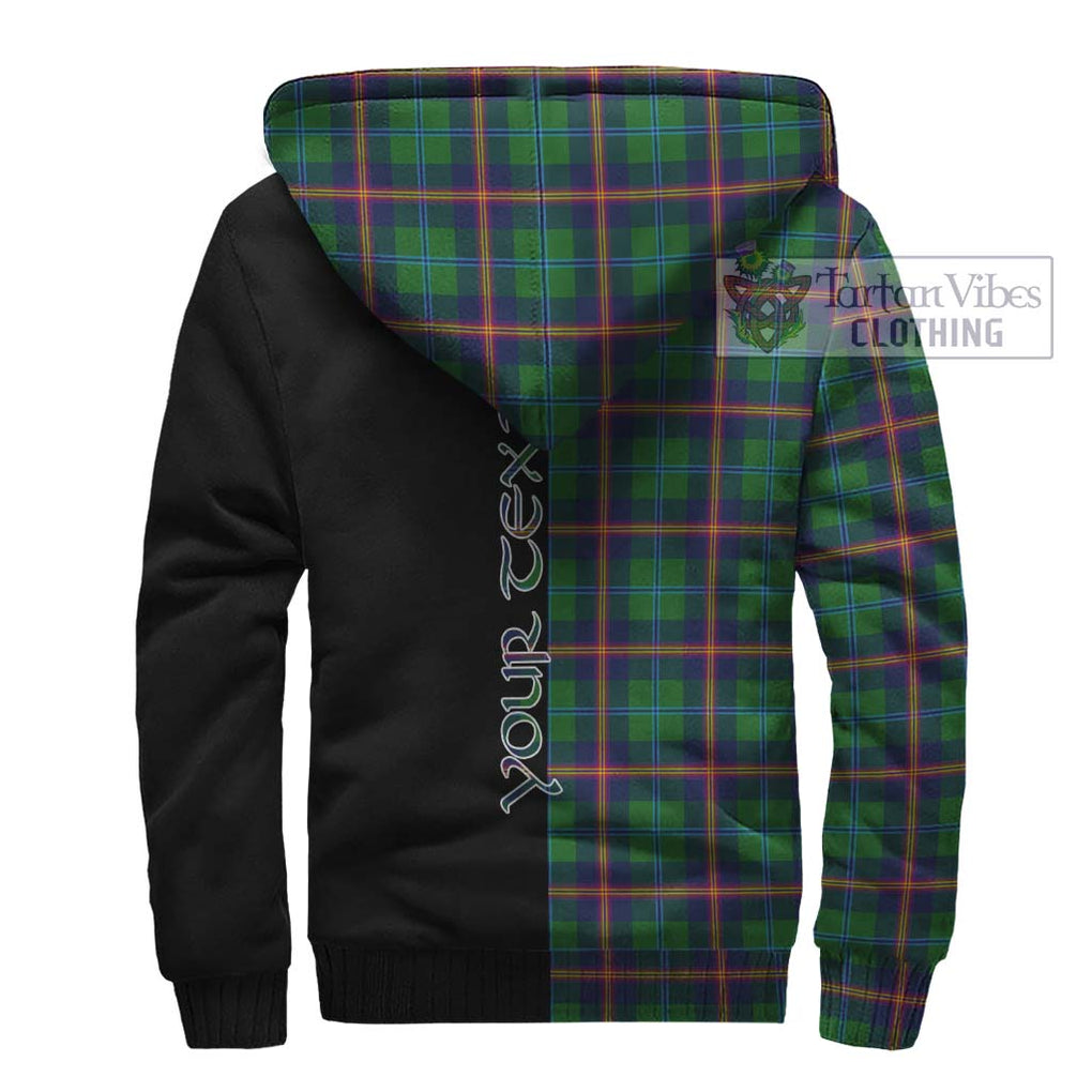 Young Tartan Sherpa Hoodie with Family Crest and Half Of Me Style - Tartanvibesclothing Shop