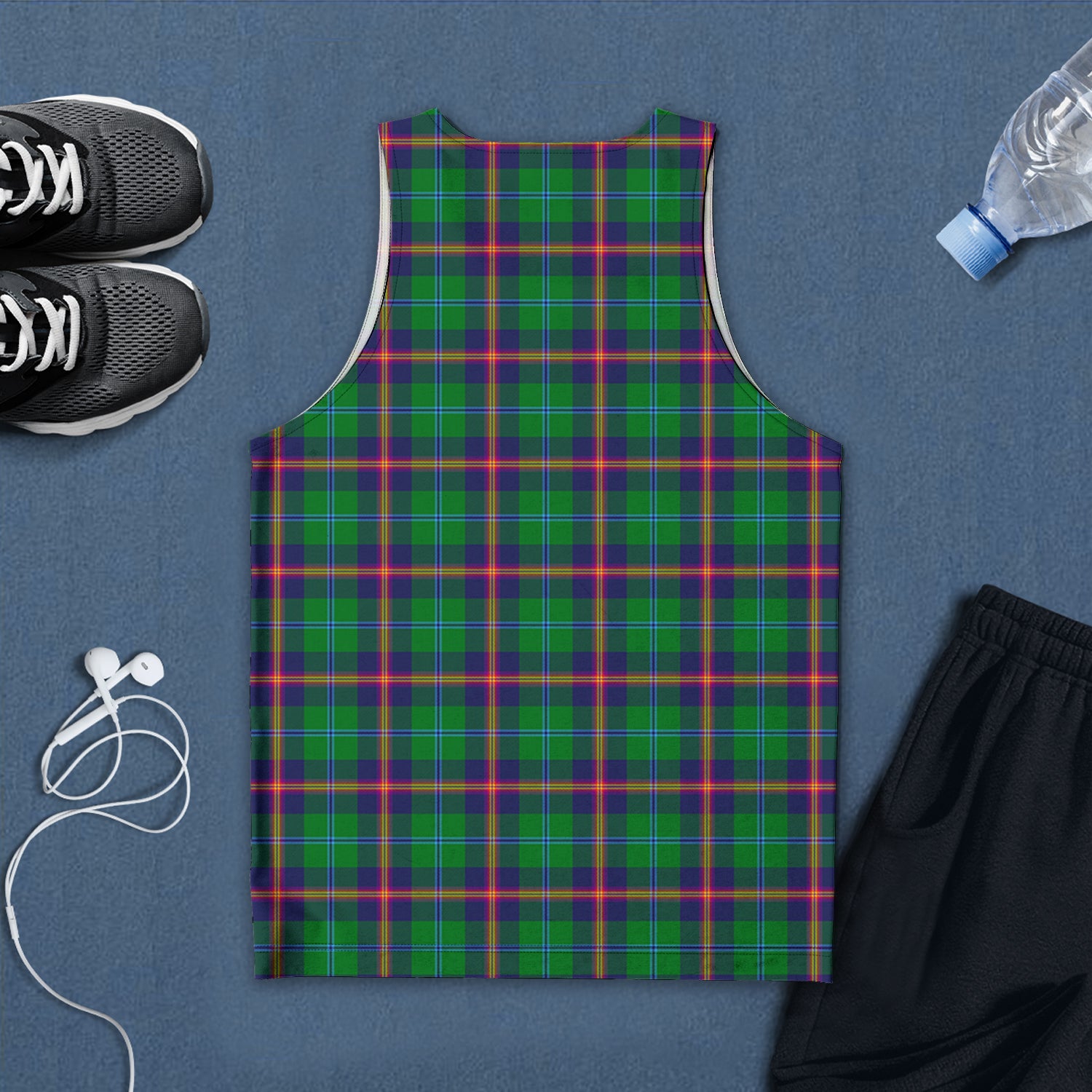young-modern-tartan-mens-tank-top-with-family-crest