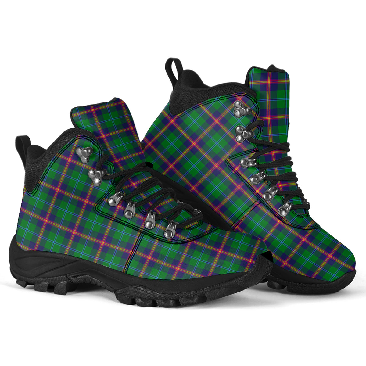 Young Modern Tartan Alpine Boots - Tartanvibesclothing